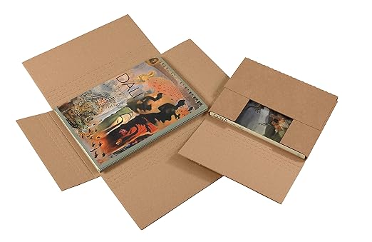 Tape Logic TLM772BFK Easy-Fold Mailers, 7 1/2" x 7 1/2" x 2", Kraft (Pack of 50)