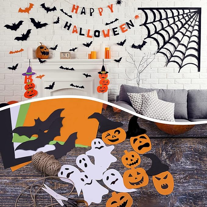 100 Sheets Black Cardstock 8.5 x 11, Goefun 65lb Halloween Card Stock Printer Paper for Scrapbooking, Crafts, Invitations, DIY Cards