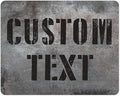 Custom Sign, Custom Street Sign, 11 Font Colors, 13 Font Styles, 4 Hole Options, 22 Sizes, 24x30 Inches, Rust Free DiBound, Fade Resistant, Made in USA by My Sign Center (Grunge Metal)