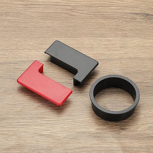 PATIKIL 2.8inch Desk Grommet, 6Pcs Cable Grommet Wire Management Cable Hole Cover Cord Organizer for Office Home Table Countertop, Black Red